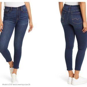 7 for all mankind high waist Gwenevere ankle skinny- NWOT